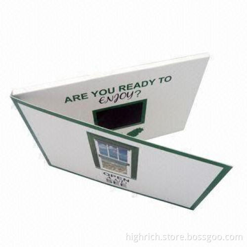 2.4-inch LCD Digital Video Greeting Card/Video Brochure/Booklet with 128MB to 2GB Memory Capacity